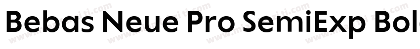 Bebas Neue Pro SemiExp Bold字体转换